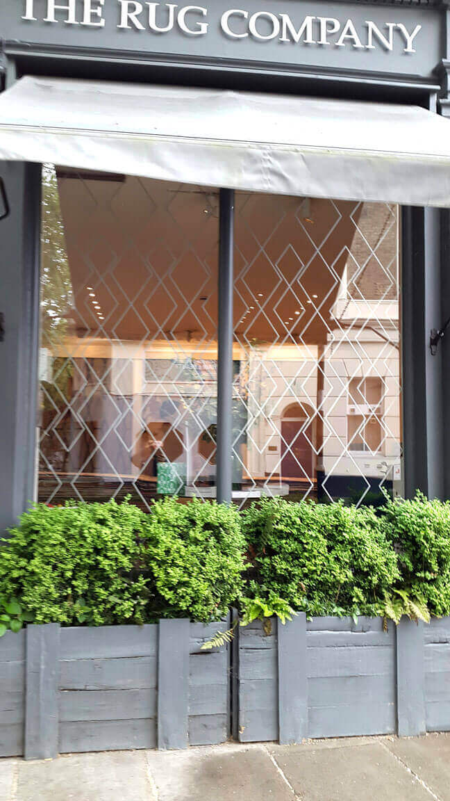 The Rug Company Outdoor window vinyl